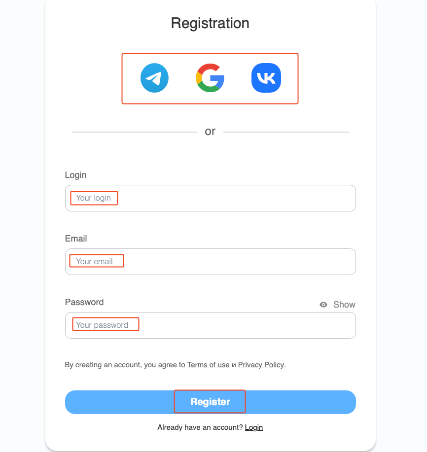 create vk account without phone number